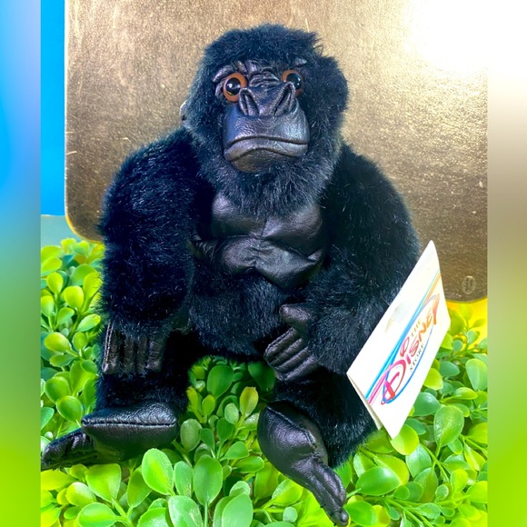 DISNEY STORE NWT VINTAGE 1990s MIGHTY JOE YOUNG BLACK GORILLA BEAN BAG PLUSH - Picture 2 of 13